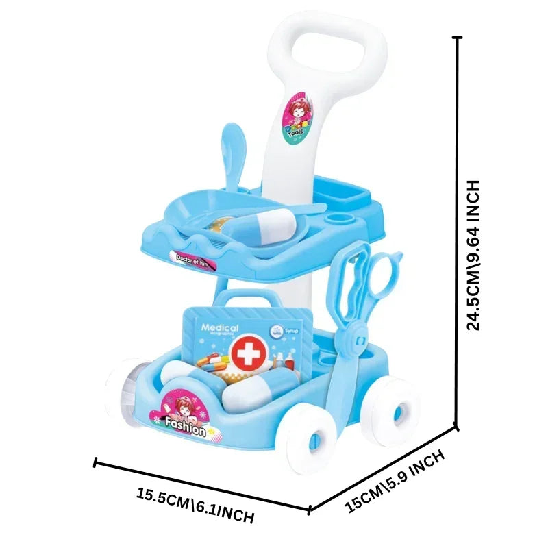 Medical Set Kit With Trolley And AccessorieToy For Kids