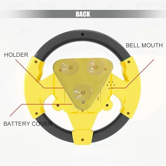Car Steering Toy Musical Interactive for Kids Fun Learning Adventure