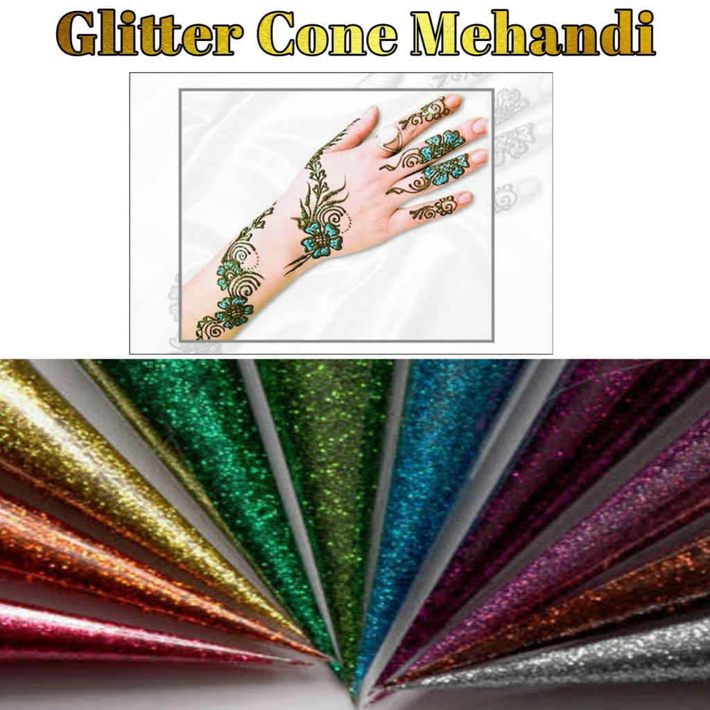 Glitter Mehndi Cone