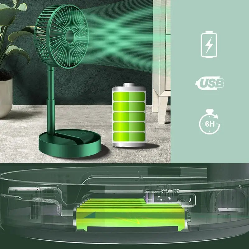 Rechargeable Folding Fan