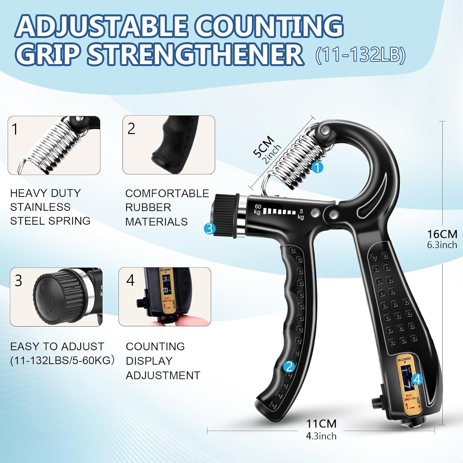 Hand Grip Trainer with Counter