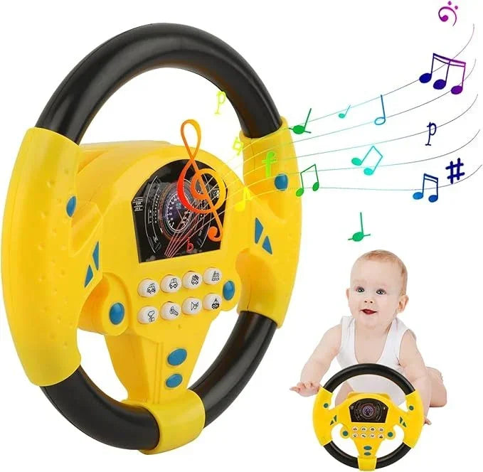 Car Steering Toy Musical Interactive for Kids Fun Learning Adventure