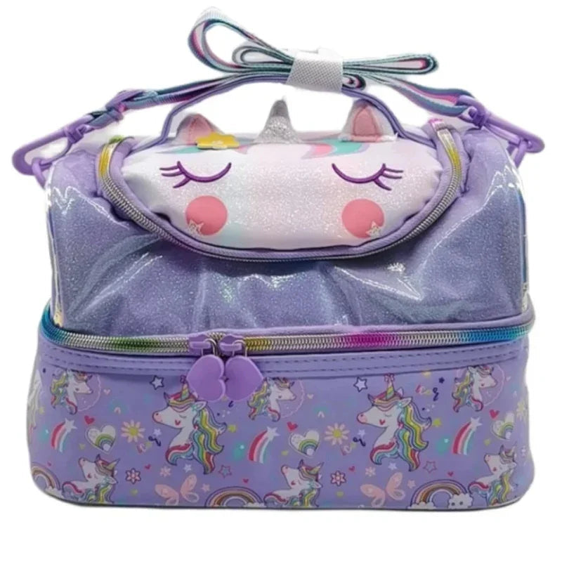 Vest Double Decker Lunch Bag,Insulated Lunch Box for Girls Boys,Lunch Bag Toddler Teen,School Daycare Cute Travel bags