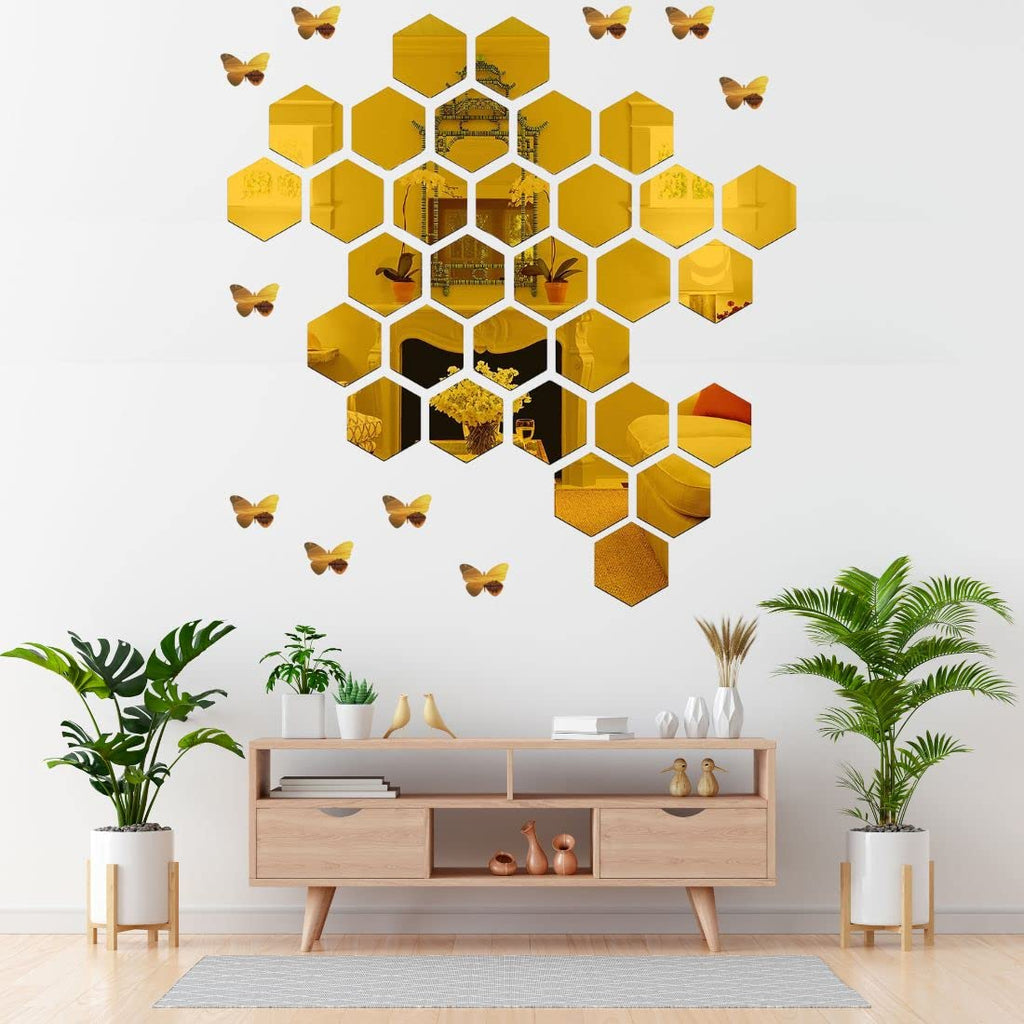 Hexagon Mirror Stickers