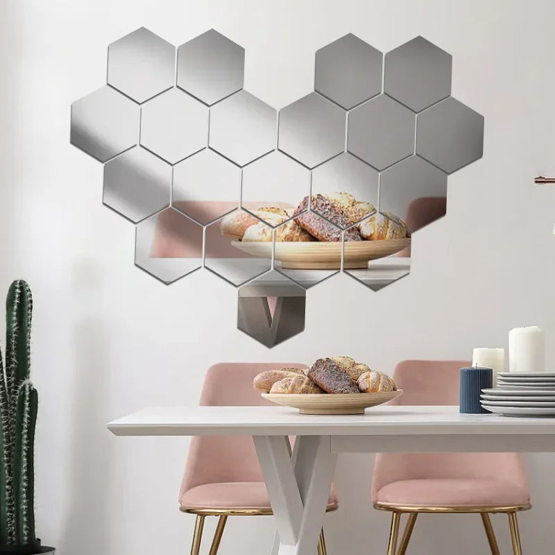 Hexagon Mirror Stickers