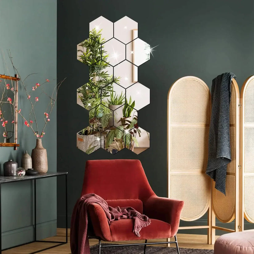 Hexagon Mirror Stickers