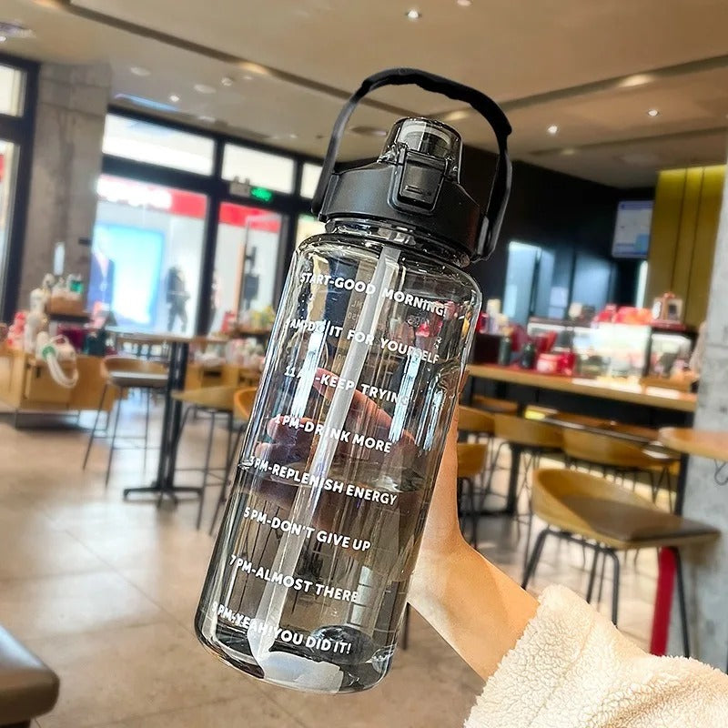 2L Water Bottle with Straw