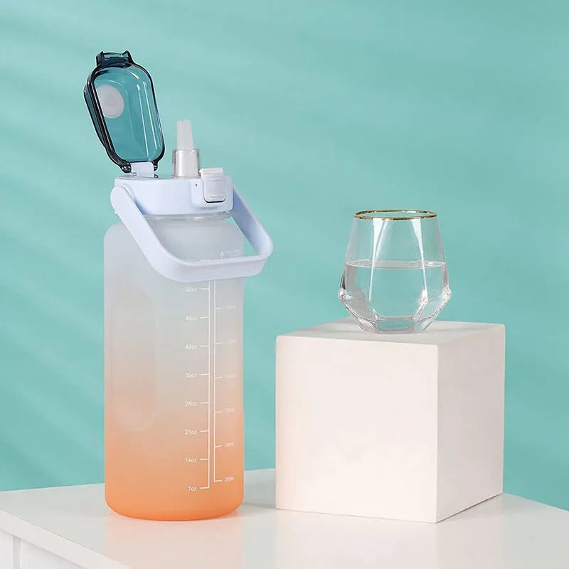 Motivational Water Bottle 2L