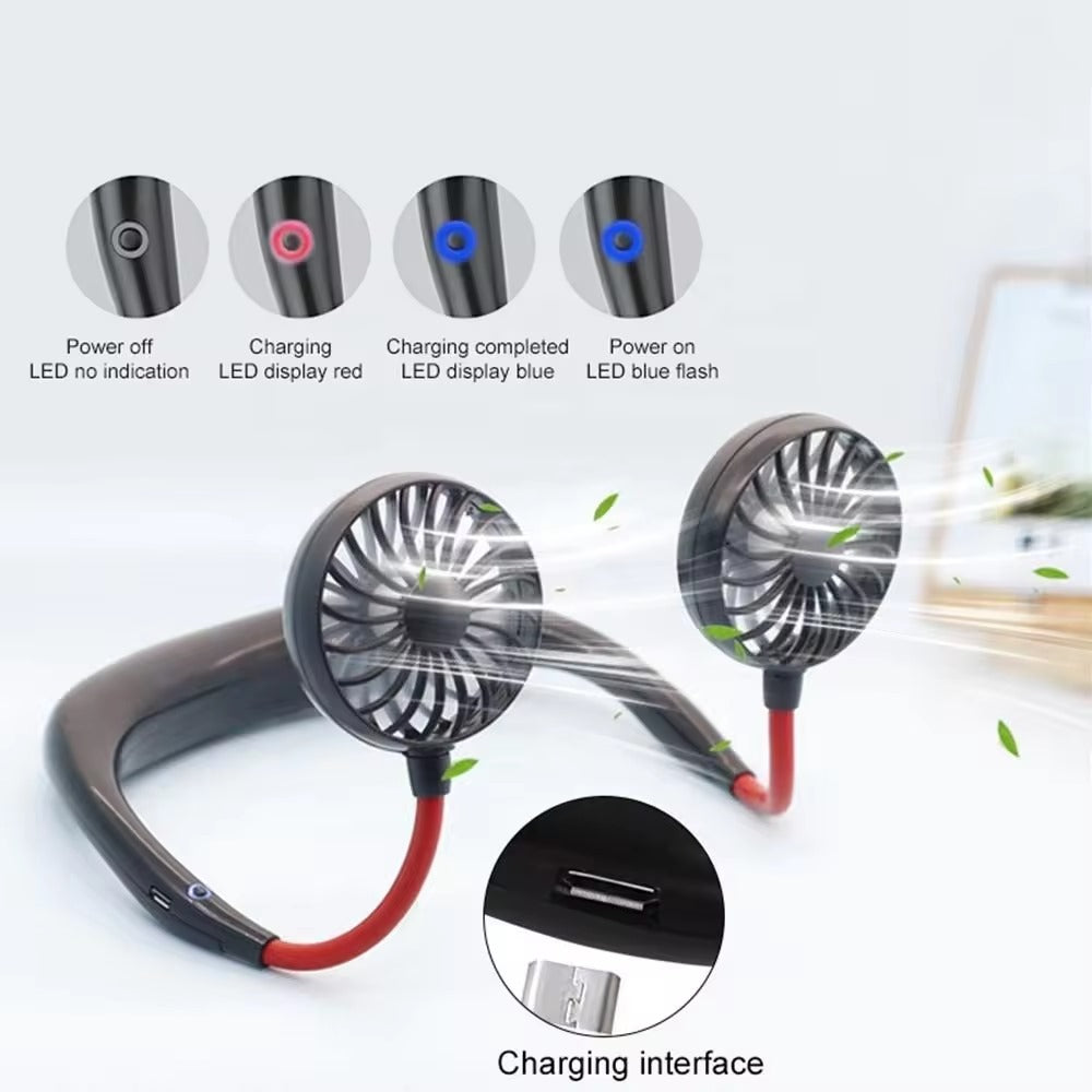 Portable USB Neck Fan