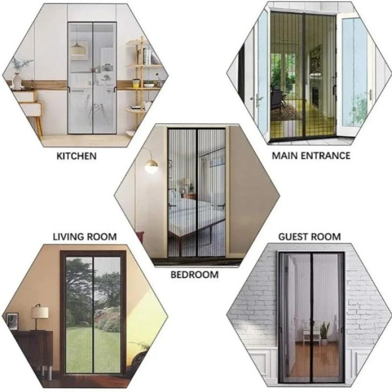 Magnetic Mesh Door