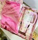 Stanley x LoveShackFancy Quencher H2.0 FlowState 40oz Tumbler – Pink Butterfly – Gift Box Included – New