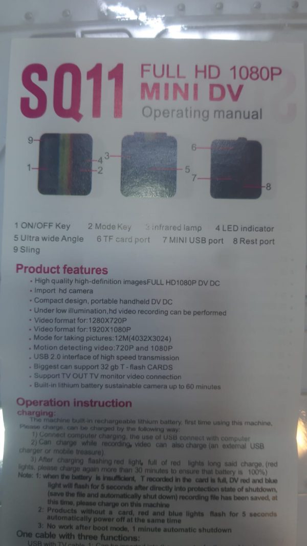 SQ11 Mini Camera