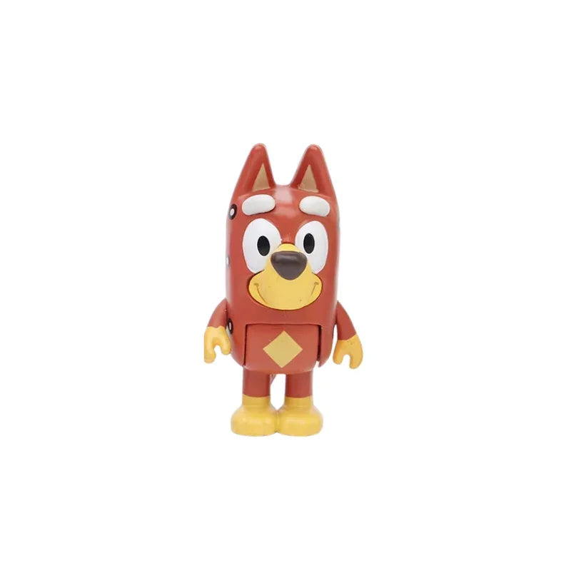 Bluey Mini Figures Featuring Heroes Character Keychain Set